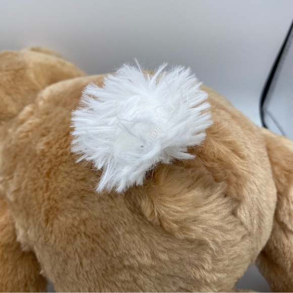 Build a Bear Rabbit Bunny Plush Light Brown Fluffy Tail Pink Feet Soft Stuffie - Picture 5 of 8